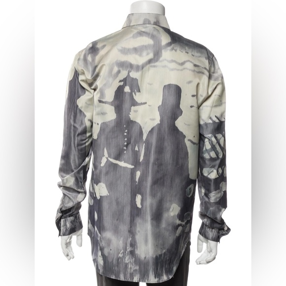 SOLD - DIOR x PETER DOIG Technical Silk Canvas Shirt RARE - Picture 4 of 9